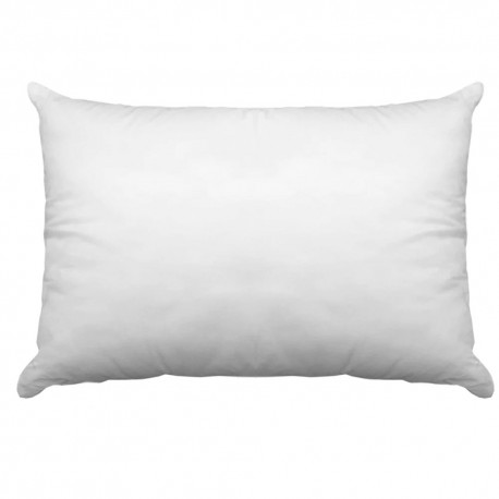 Almohada Con Bies Media Estandar 100% Algodon Blanco