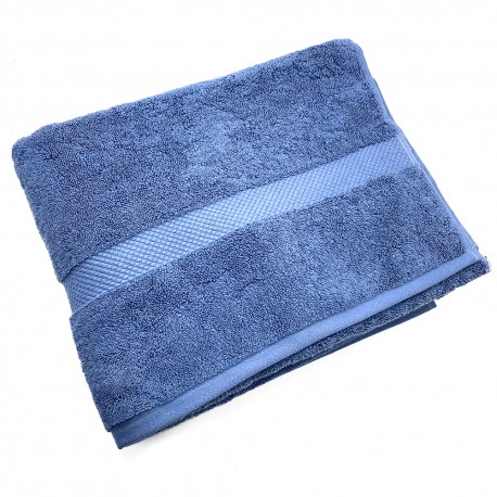 Toalla Medio Baño Spa Hotel 76X132 Cm 100% Algodón Azul