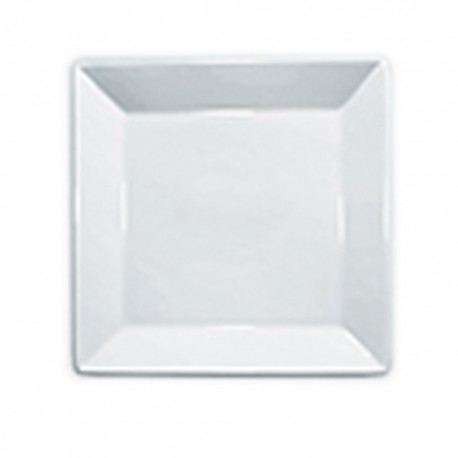 Plato para Ensalada Quadro Recto Liso – Blanco